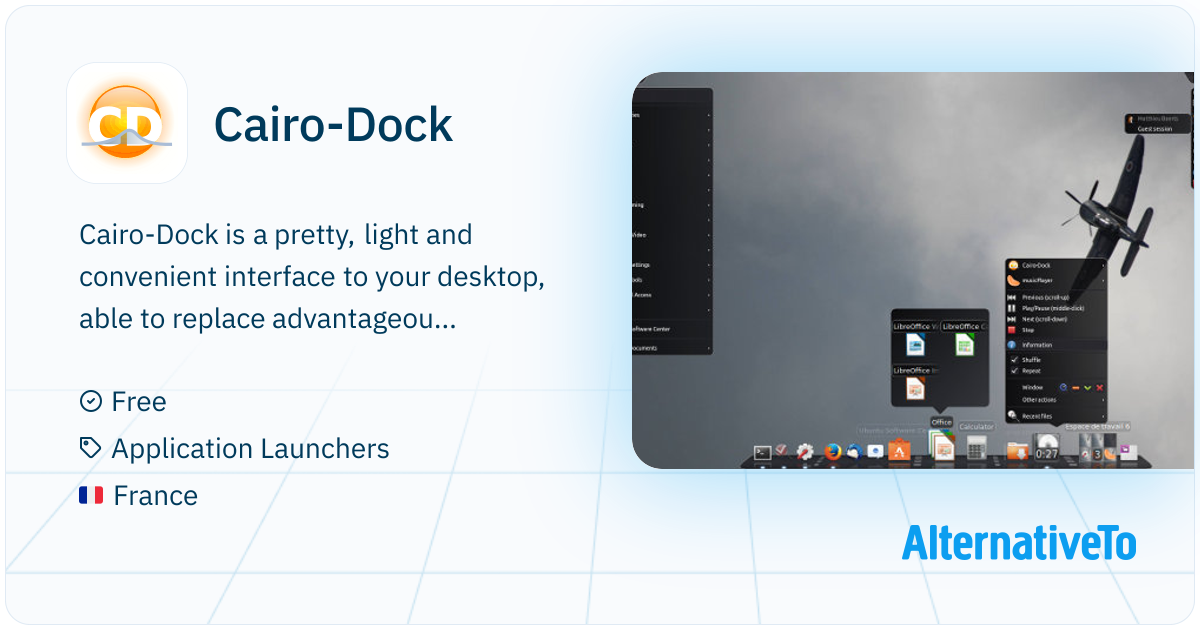 Cairo-Dock: Animated, customizable dock with themes, widgets, and ...