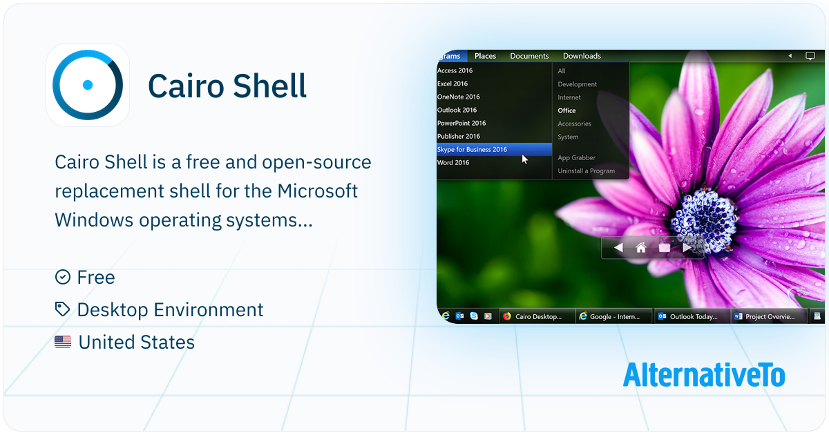 Cairo Shell: Cairo is a desktop environment for Windows. | AlternativeTo