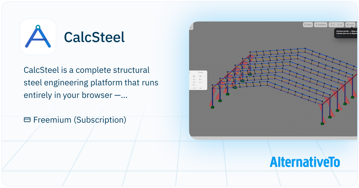 Computer Structural Steel Modeling CalcSteel: Free browser-based structural steel editor with 3D CAD, FEM ...