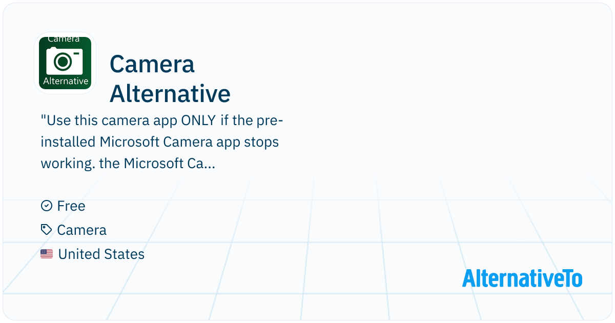 Camera Alternative: Alternative by Biyee SciTech Inc to Microsoft ...