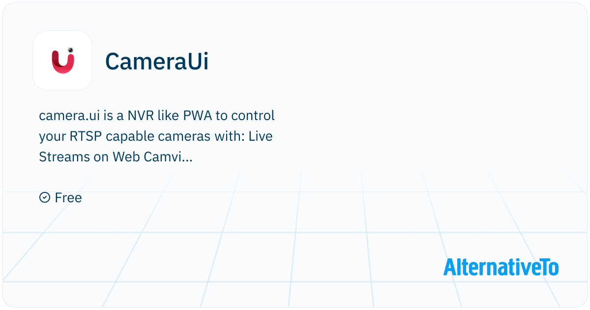 CameraUi: NVR like user Interface for RTSP capable cameras | AlternativeTo