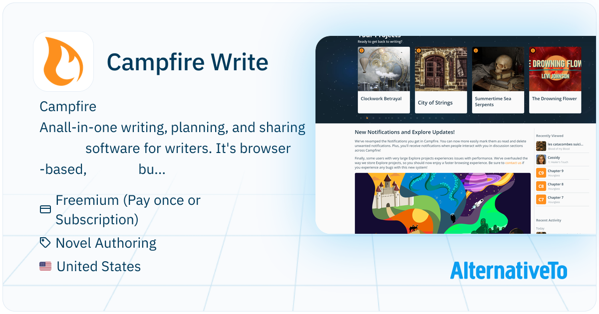 Campfire Write: Campfire provides a one-stop-shop for novelists ...