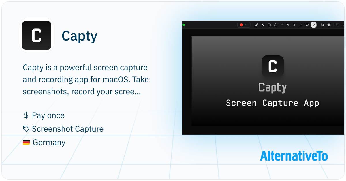 Capty: Screen capture and recording with editor, shapes, blur, and no ...