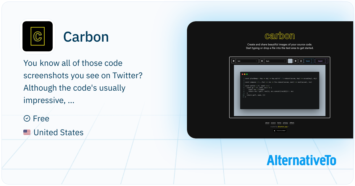 Carbon: Create and share beautiful images of your source code ...
