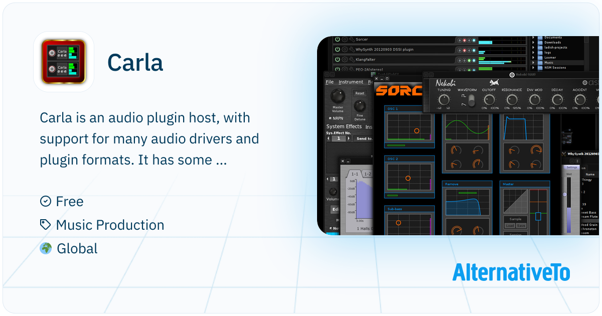 Carla: Audio plugin host, with support for | AlternativeTo