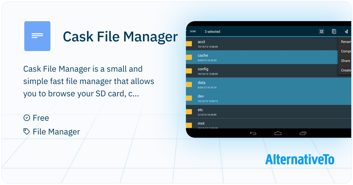 Cask File Manager: Small and simple fast file | AlternativeTo