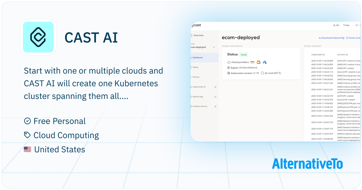 CAST AI: Multiple clouds. One cluster. All the benefits combined ...