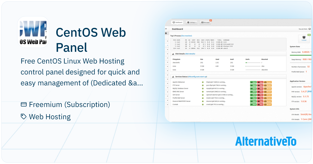 CentOS Web Panel: - Web control panel is designed for quick and easy ...