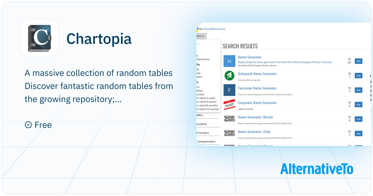 Chartopia: A website where you can create, share, and find random ...