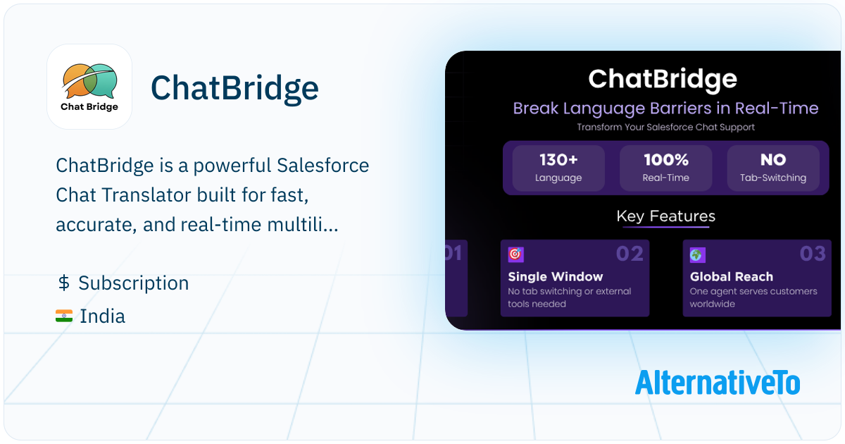 ChatBridge: A real-time Salesforce Chat Translator that auto-translates ...