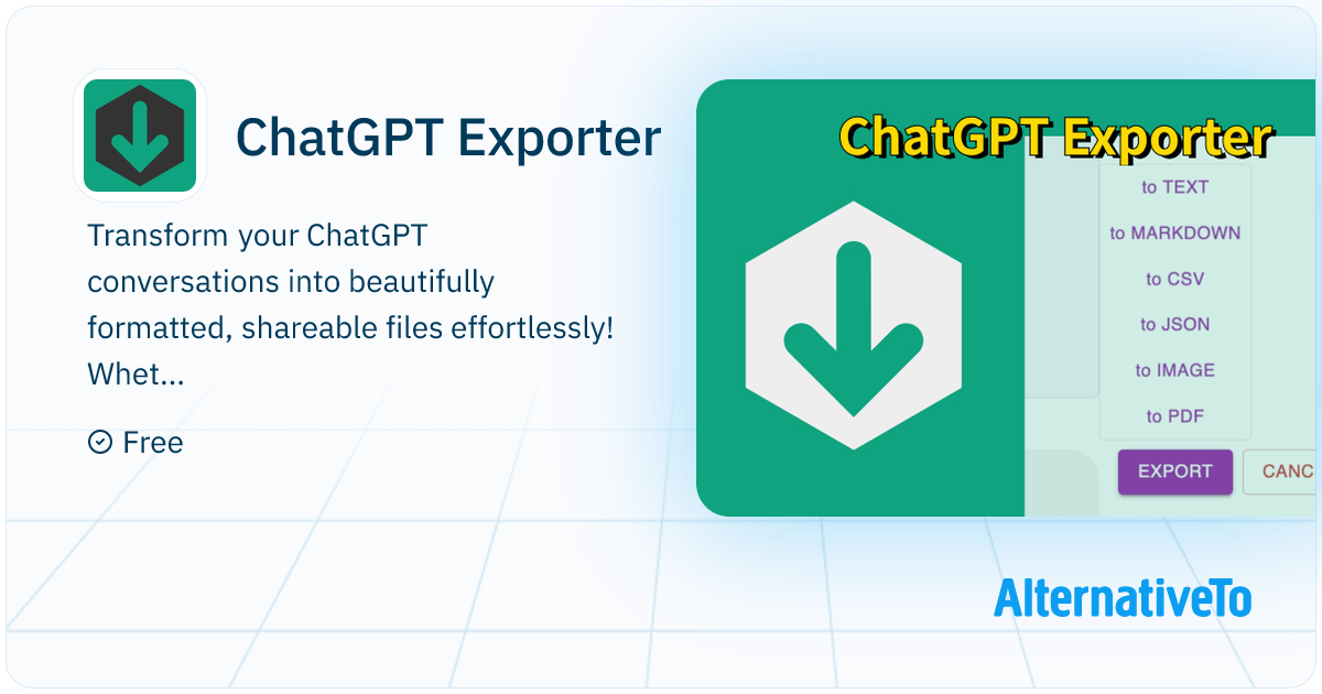 ChatGPT Exporter Download ChatGPT Convos As PDF Markdown Etc For 