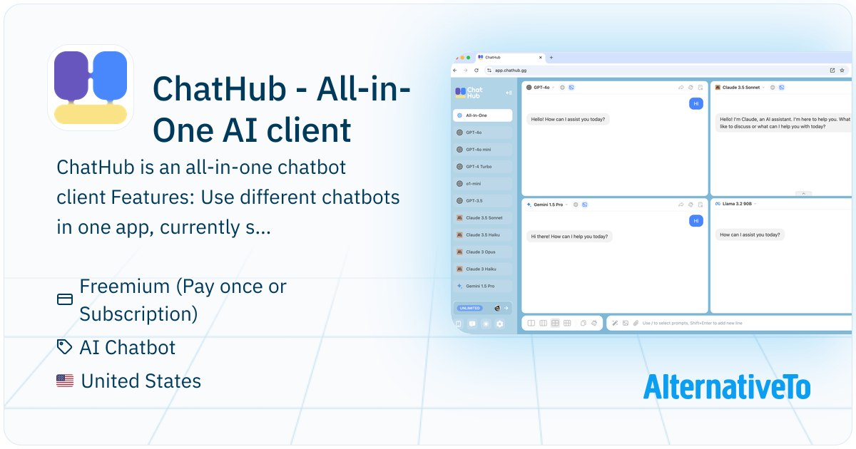 ChatHub - All-in-One AI client: Get insights from ChatGPT, Claude ...