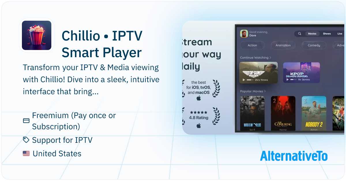 Chillio • IPTV Smart Player: Stream IPTV ad-free with smart playback ...