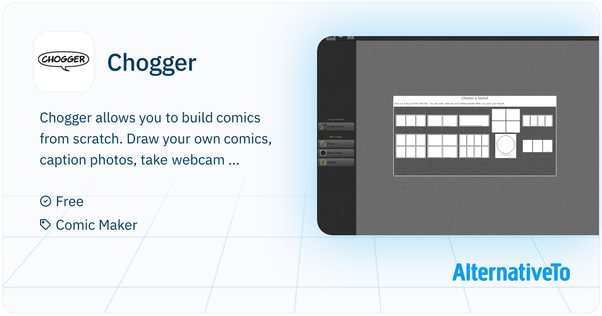 Chogger: Allows you to build comics from scratch | AlternativeTo