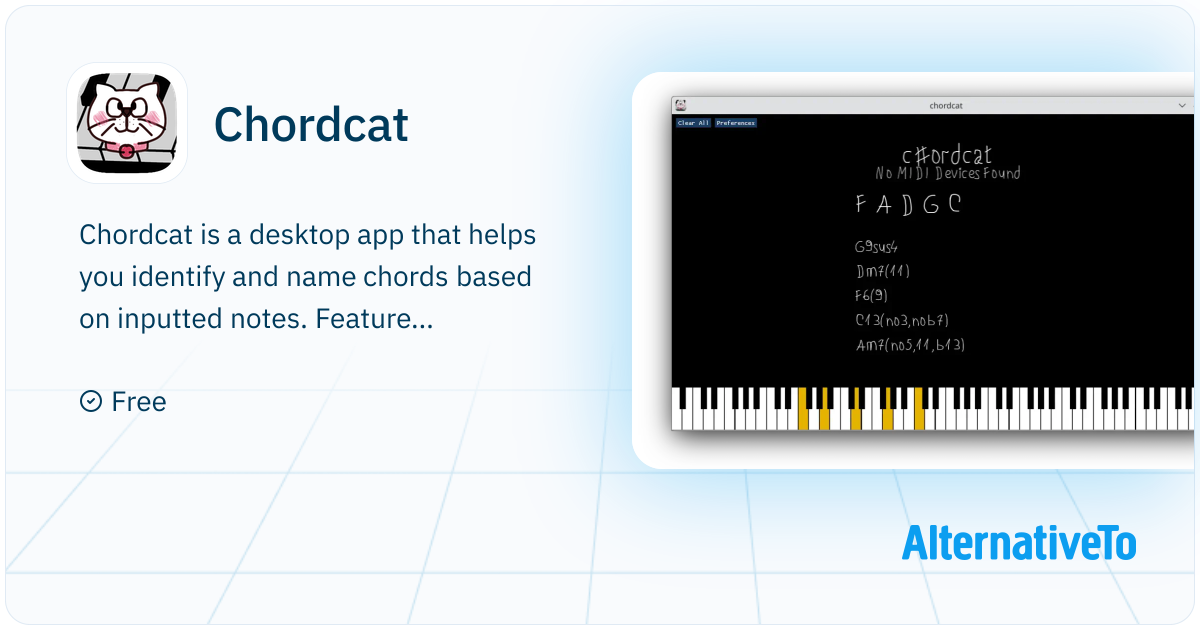 Chordcat: Desktop app that helps you identify | AlternativeTo