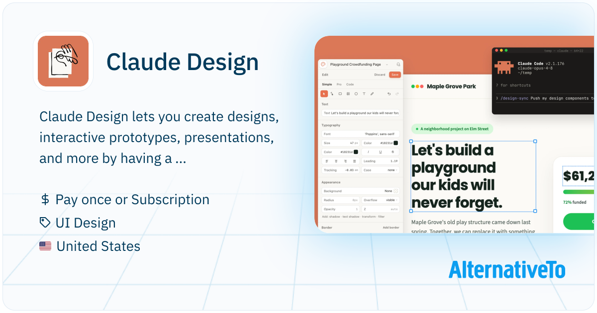 Claude Design Feature Claude Design: Lets you create designs, interactive prototypes ...