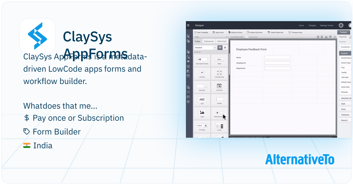 ClaySys AppForms: Build forms, workflows, and apps using drag and drop ...
