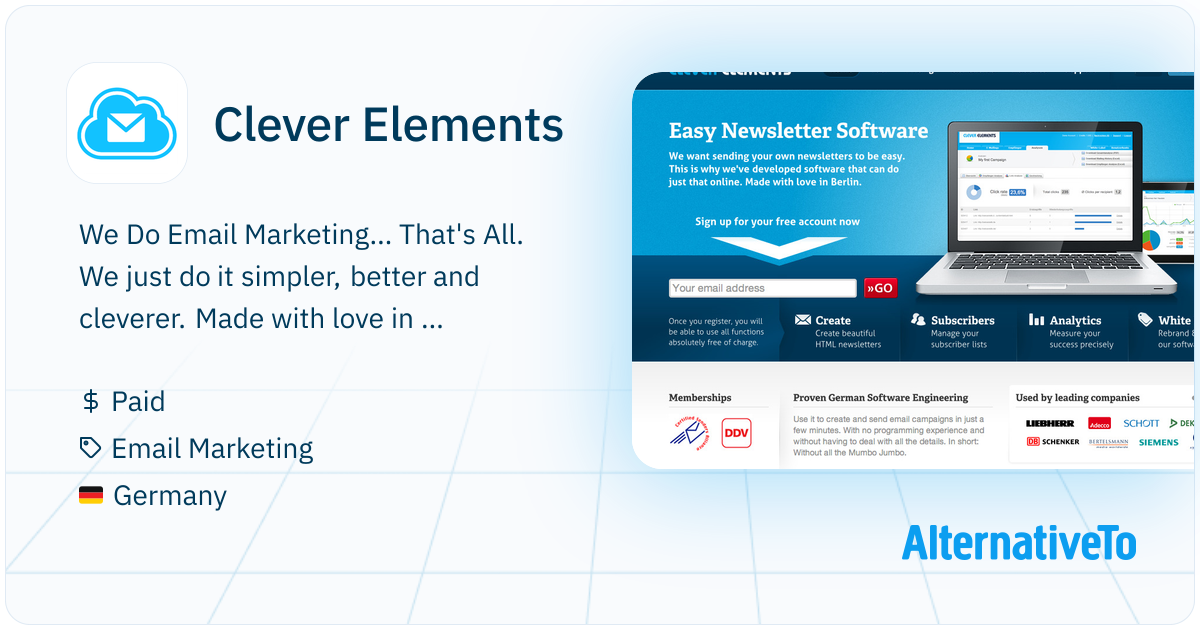 Clever Elements: We Do Email Marketing... That's All | AlternativeTo