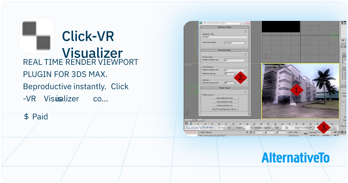 Click-VR Visualizer: REAL TIME RENDER VIEWPORT PLUGIN FOR 3DS MAX ...