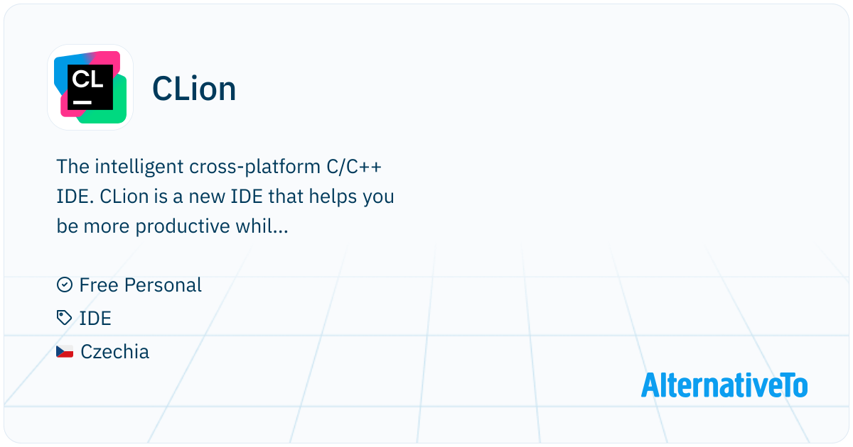 CLion: A smart cross-platform IDE for C and C++ | AlternativeTo