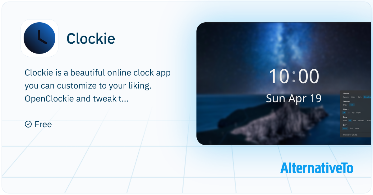 Clockie: Beautiful online clock app you can customize as you like and ...