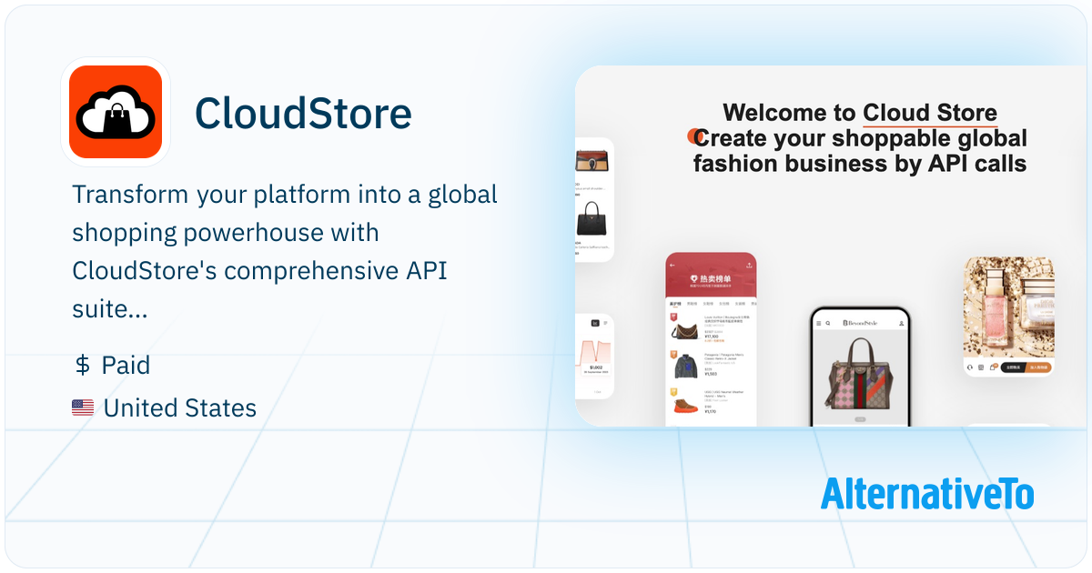 CloudStore: Powering Global Commerce with API | AlternativeTo