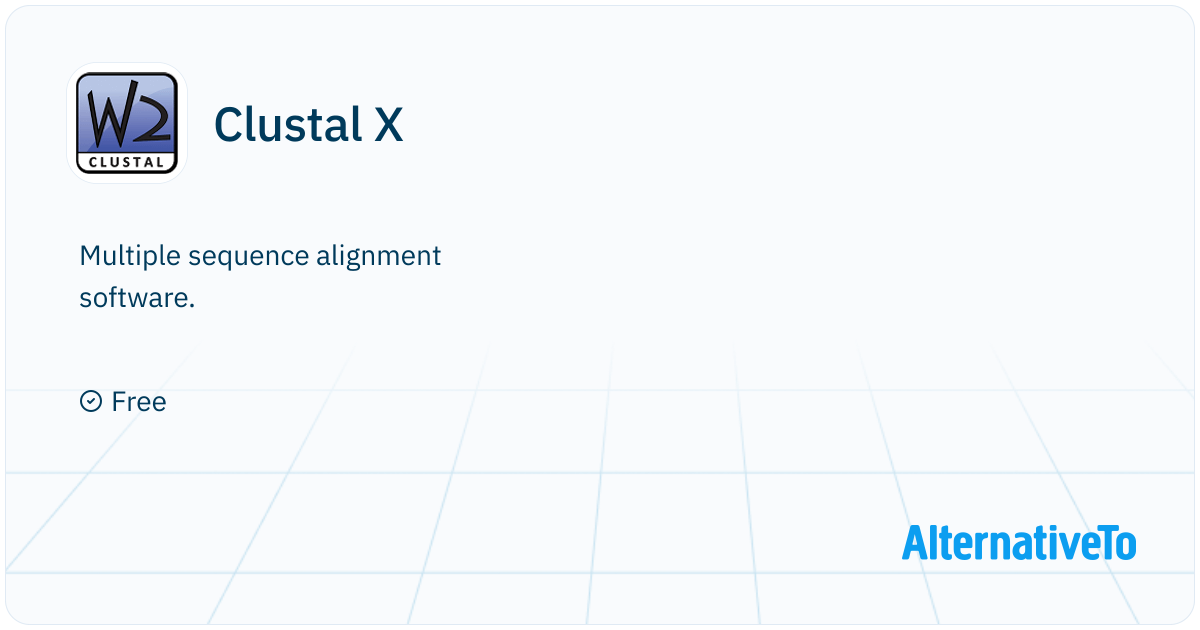 Clustal X: Multiple sequence alignment software | AlternativeTo