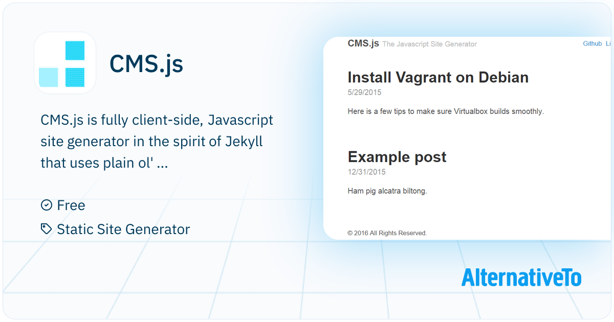CMS.js: Is fully client-side, Javascript site generator in the spirit ...