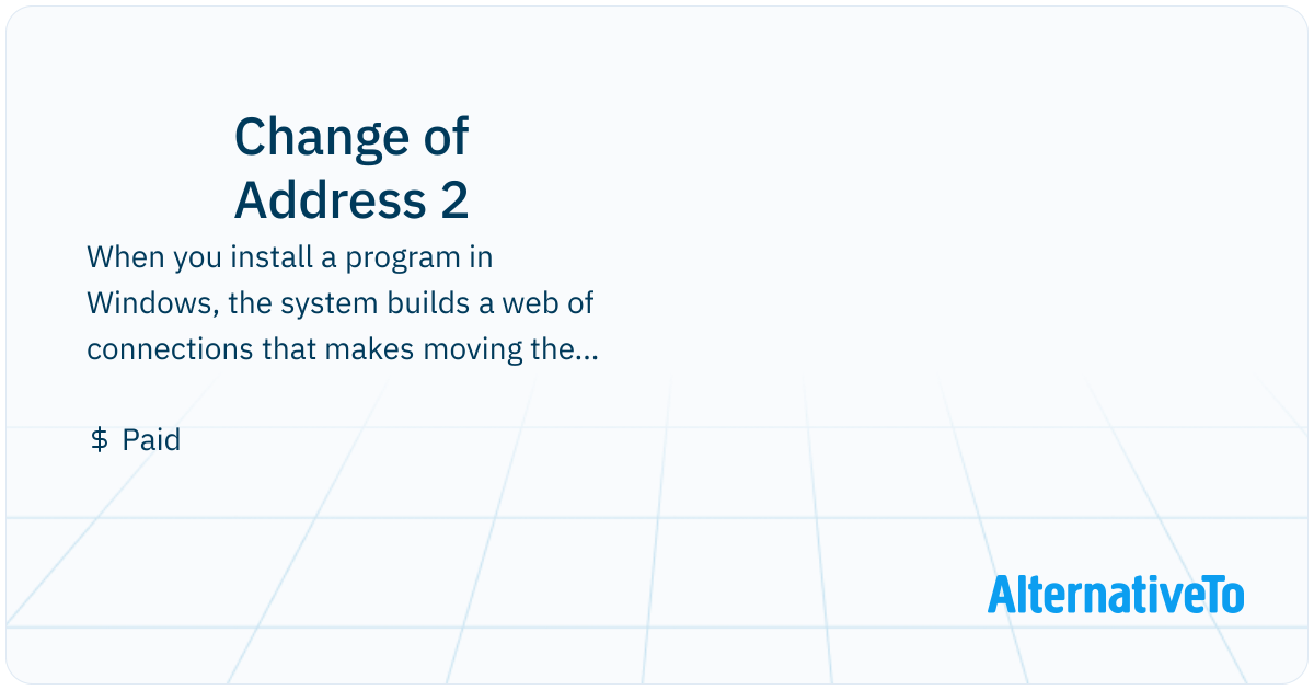 Windows Address Changer Change of Address 2: When you install a program in Windows, the system ...