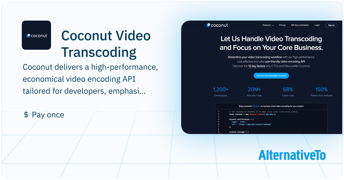 Coconut Video Transcoding: Providing fast, affordable, worldwide video ...