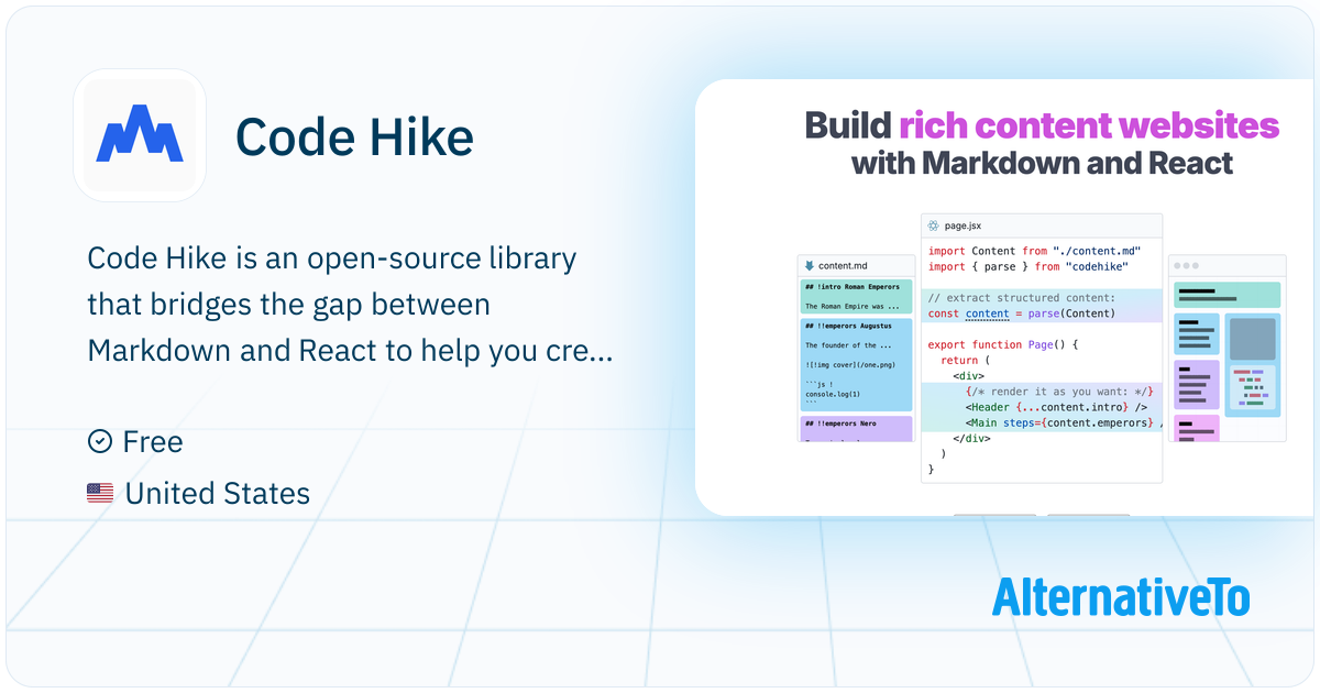 Code Hike: Open-source library that bridges the gap between Markdown ...