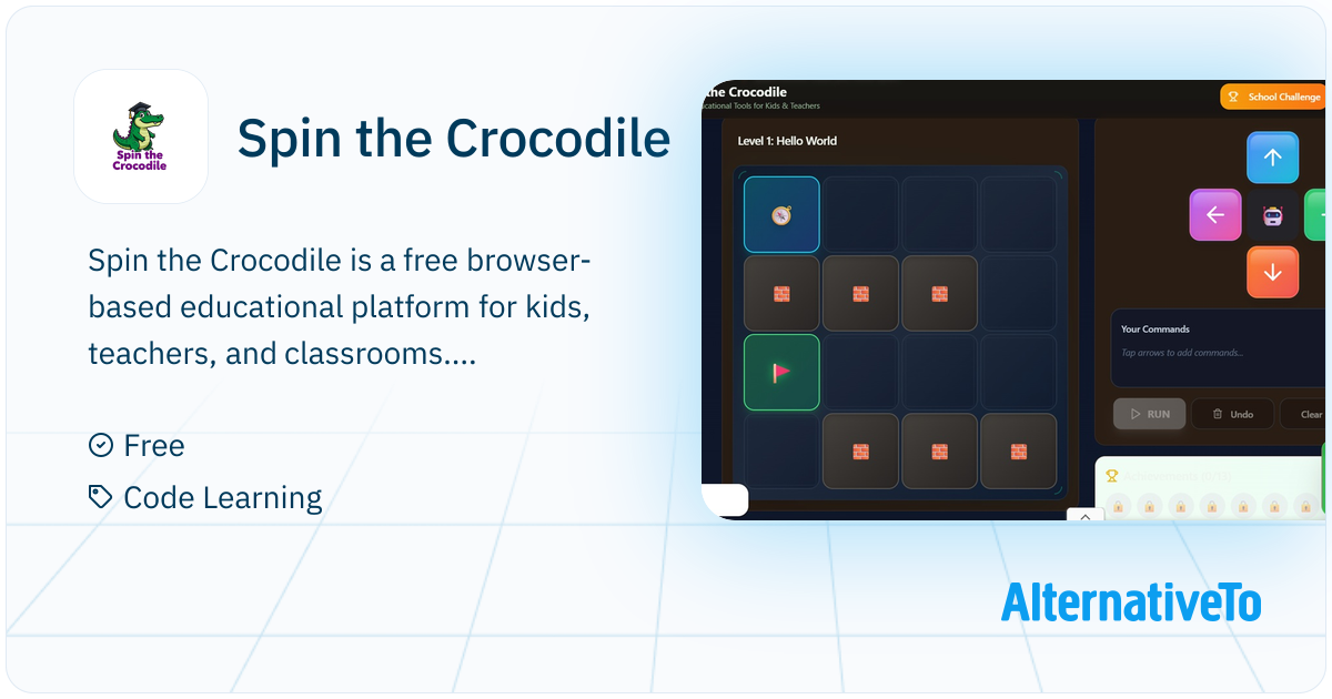 Clockodiles Math Game Spin the Crocodile: Free browser games for coding, math, and classroom ...