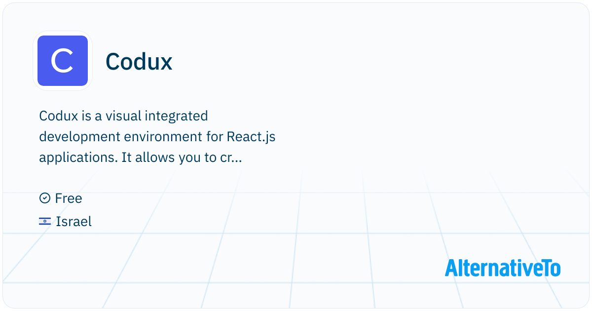 Codux: Visual IDE for React | AlternativeTo