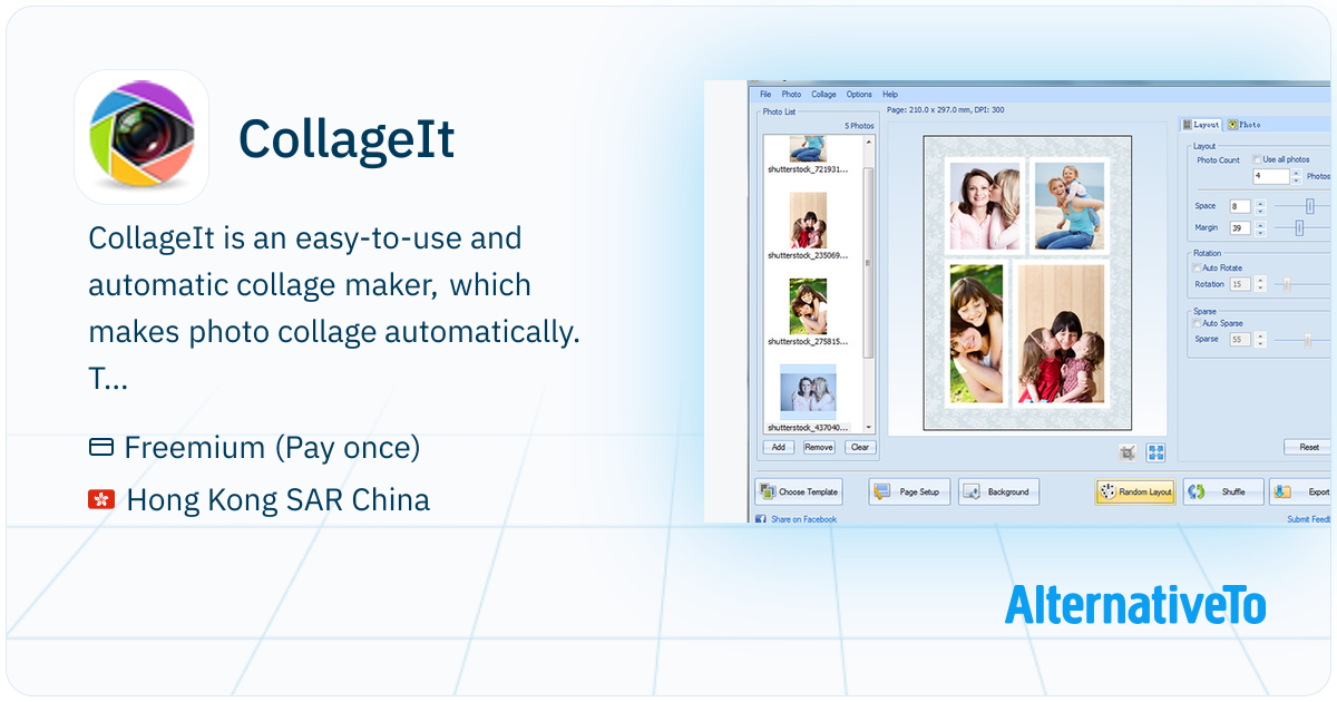 CollageIt: Create photo collages quickly with automatic layout tools ...