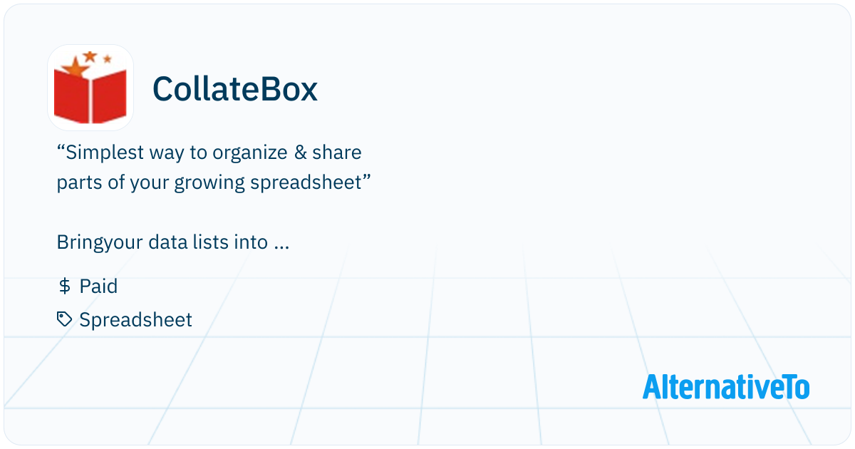 High Collate Box CollateBox: “Simplest way to organize & share parts of | AlternativeTo