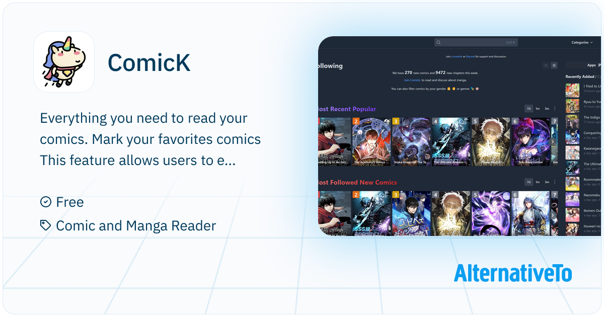 ComicK: A manga database and community to discover and discuss your ...