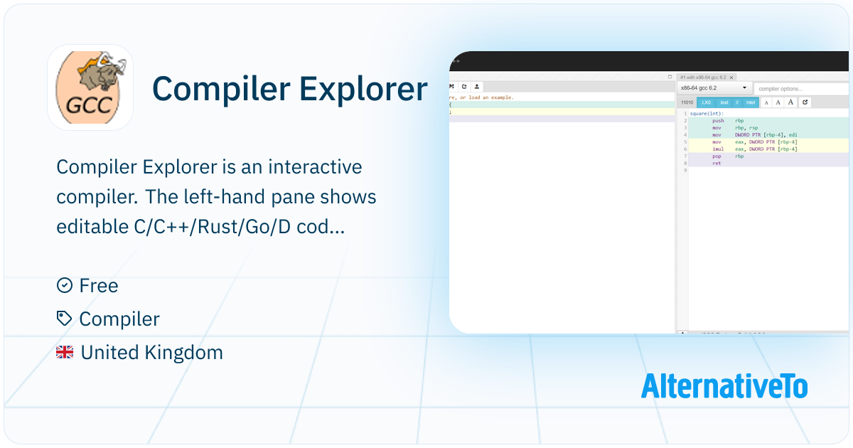 Compiler Explorer: Experiment with C++ code by compiling to Assembly ...