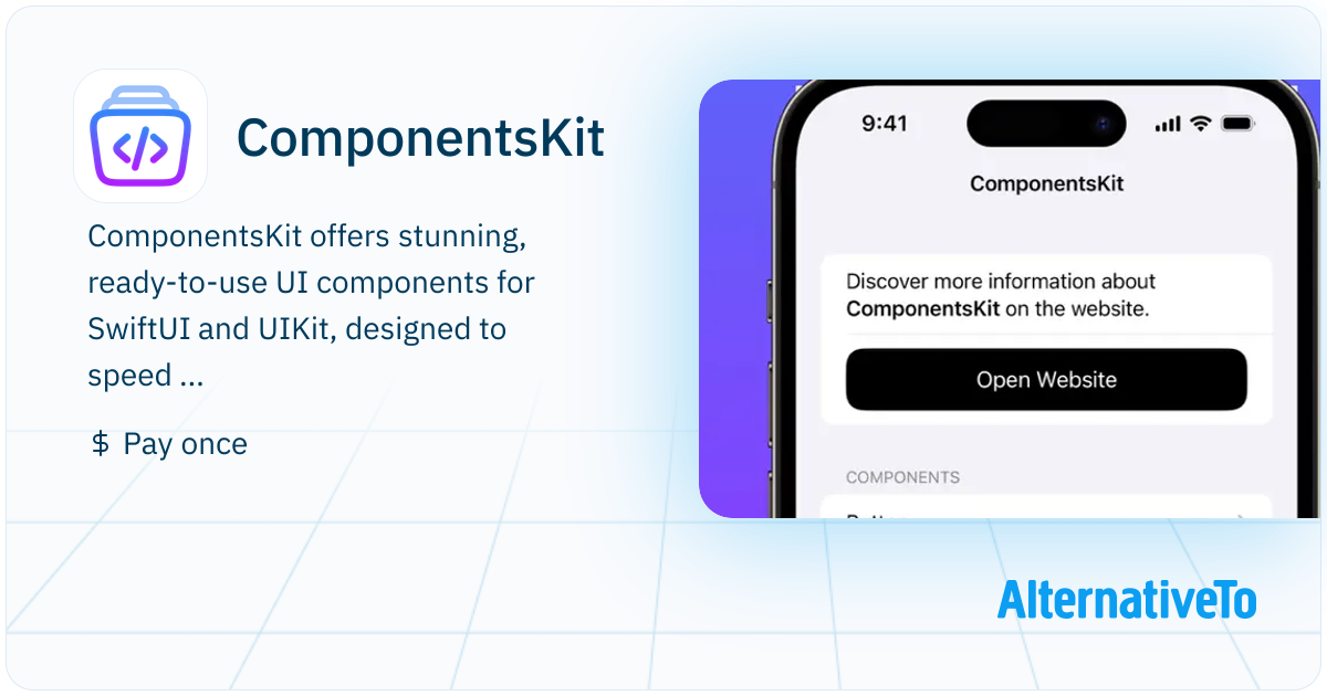 ComponentsKit: Build iOS Apps Faster with Customizable UI Components ...