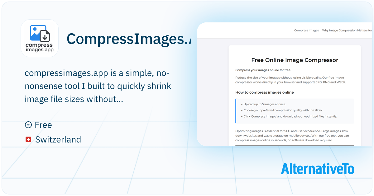 CompressImages.App: Reduce the size of your images without losing ...