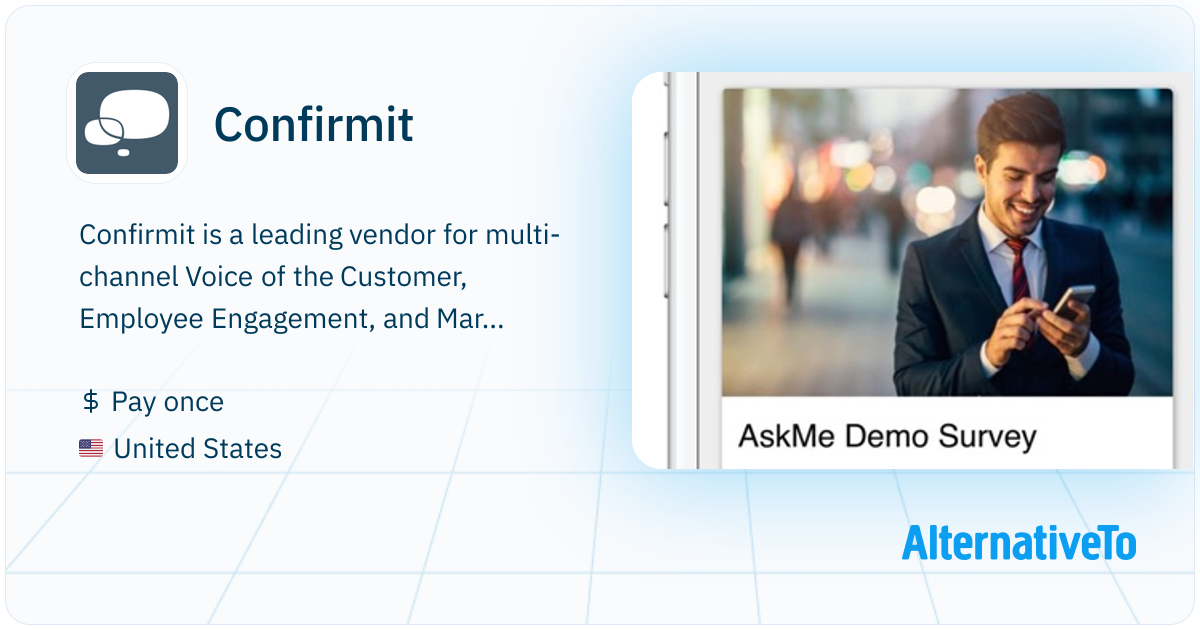 Confirmit: Leading vendor for multi-channel | AlternativeTo