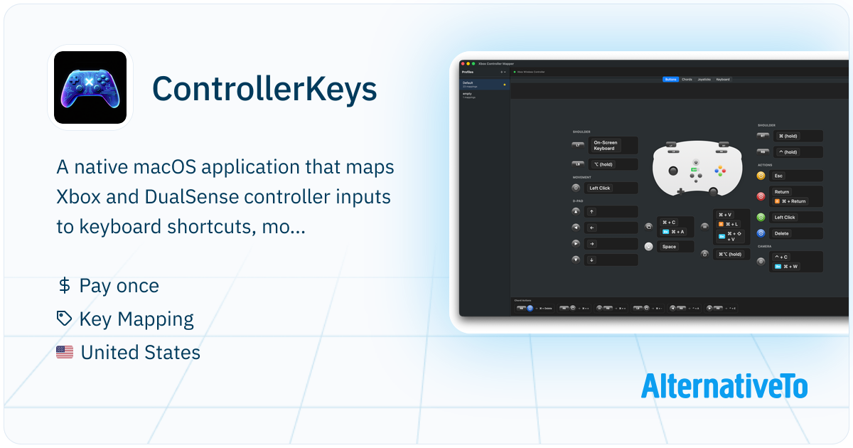 ControllerKeys: Transform your Xbox or DualSense controller into a ...