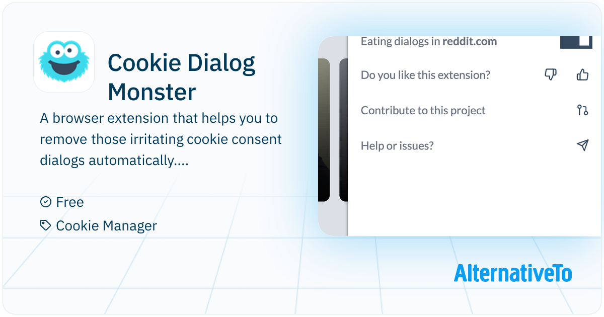 Cookie Dialog Example Cookie Dialog Monster: Did someone say cookie consent dialogs ...