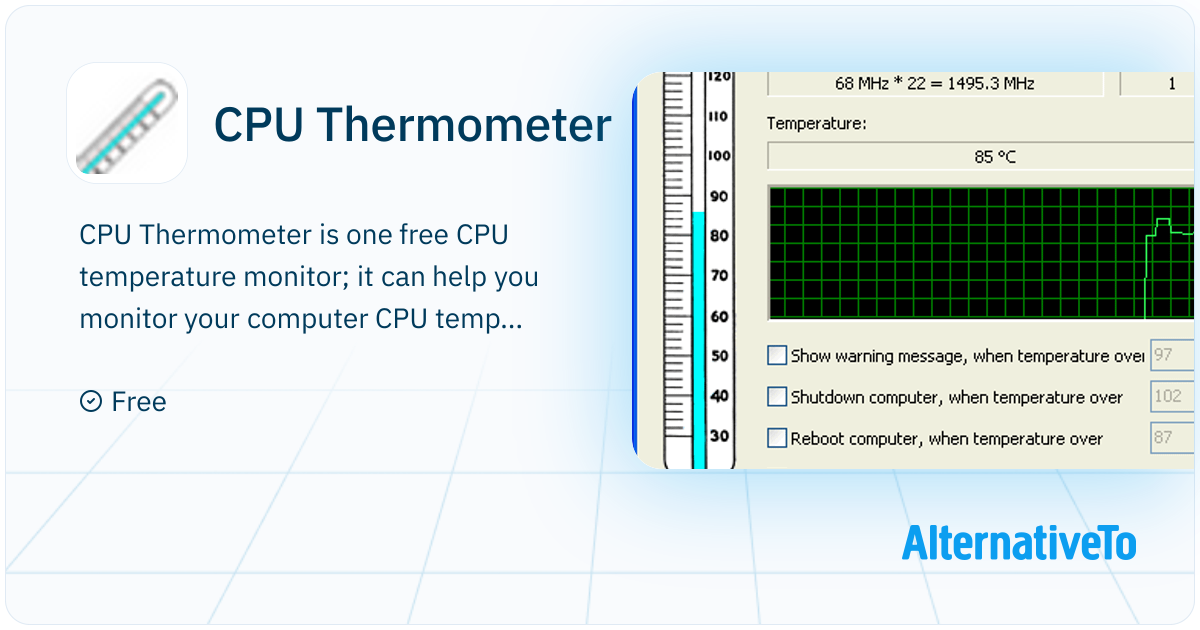 CPU Thermometer: Is one free CPU temperature | AlternativeTo