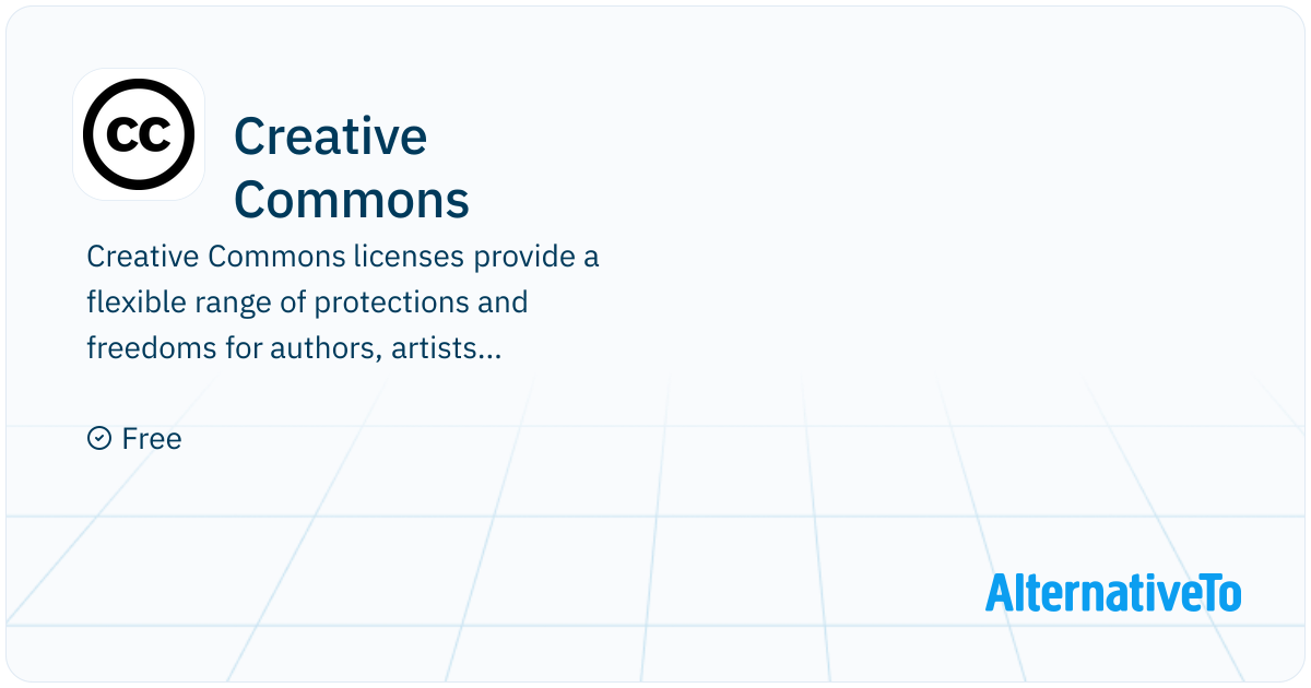 Creative Commons: Licenses provide a flexible | AlternativeTo