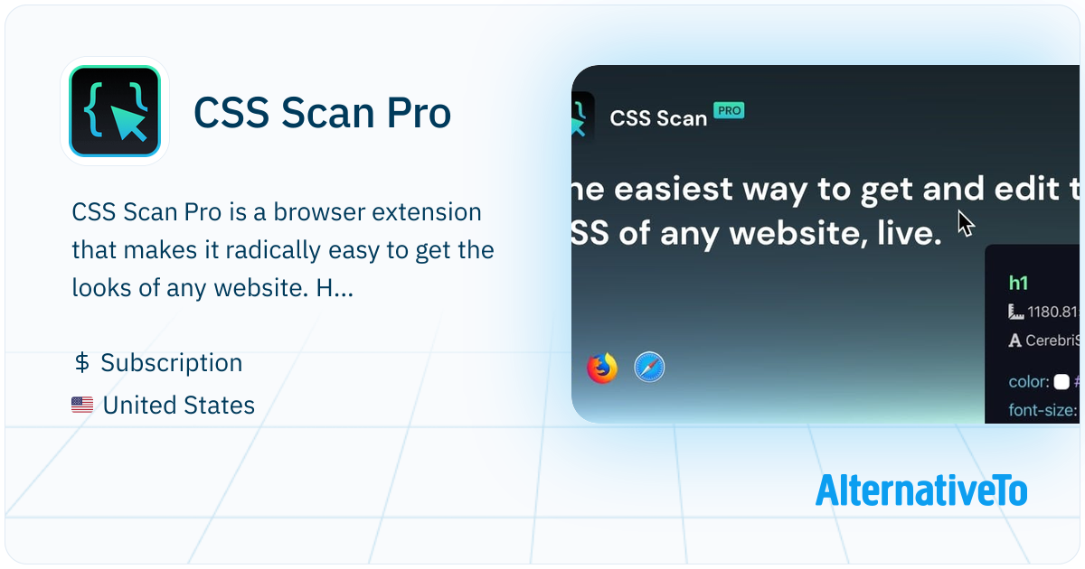 CSS Scan Pro: The definitive browser extension to work with web design ...