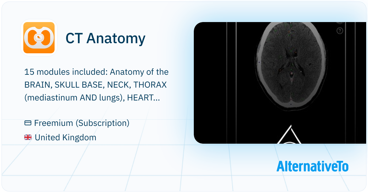 CT Anatomy: 15 modules included: | AlternativeTo