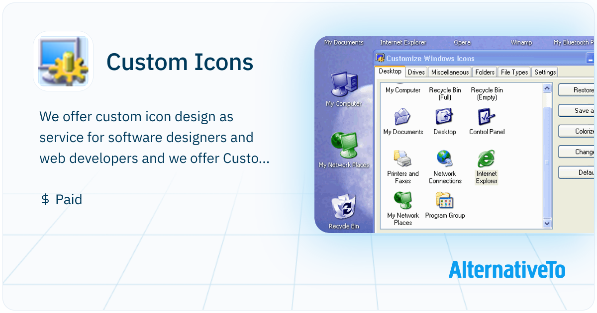 Custom Icons: We offer custom icon design as service for | AlternativeTo