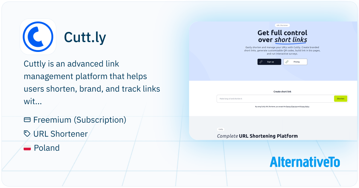 Cutt.ly: Create branded short links, customizable QR codes, and ...