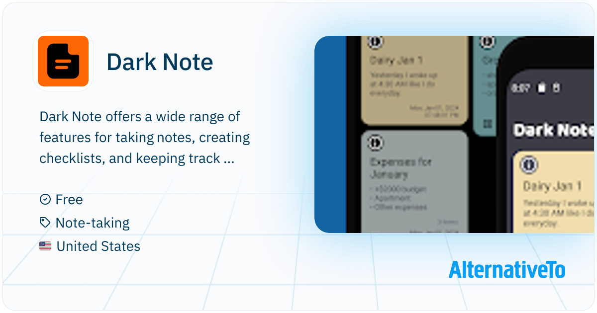 Dark Note: Offers a wide range of features for taking notes, creating ...