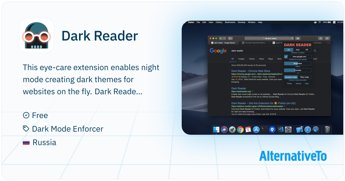 Dark Reader: Reduce eye strain in your browser with this extension that ...